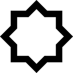 Vector mandala with Arabic pattern 