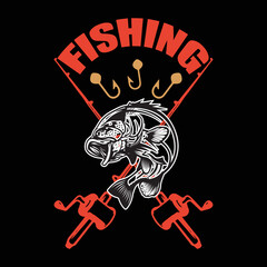 Fishing T-shirt design