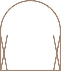 Monoline Arch Frame Vintage