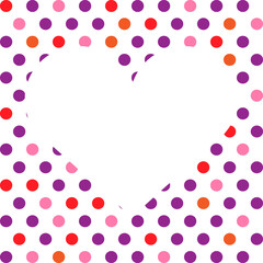 Pattern colorful hearts on white background. Color pattern with hearts. Space pattern hearts. Backdrop for valentines day or card love.