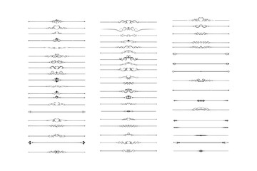 Classical Ornamental Divider Lines Bundle © Novendi