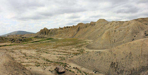 Endless mountains of Gobustan.