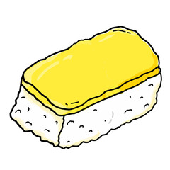 Tamago Sushi Illustration
