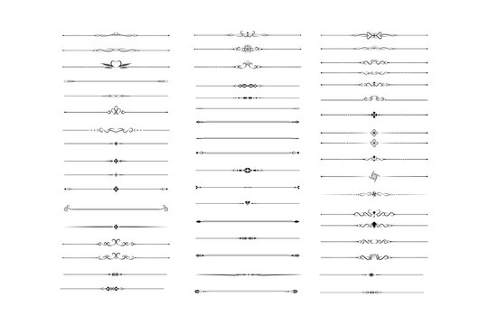 Classical Ornamental Divider Lines Bundle
