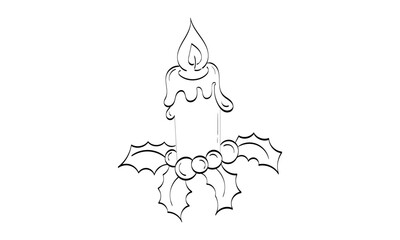 Obraz premium Christmas Cheers. Christmas hand drawn element design for print or use as poster, card, flyer or T Shirt