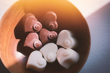 chocolates hearts, valentines day