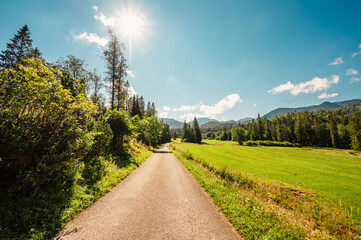 Mountain landscape in mountains, Juranova dolina - valley in The Western Tatras national park. Slovakia, oravice, Orava region. © Zedspider