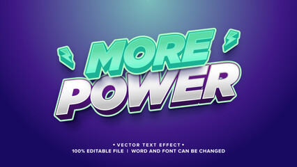 Obraz premium Text Effect green energy, neon color