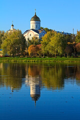 Fototapeta premium Church in the park