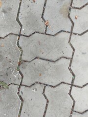 Fototapeta premium Weathered paving slabs full frame