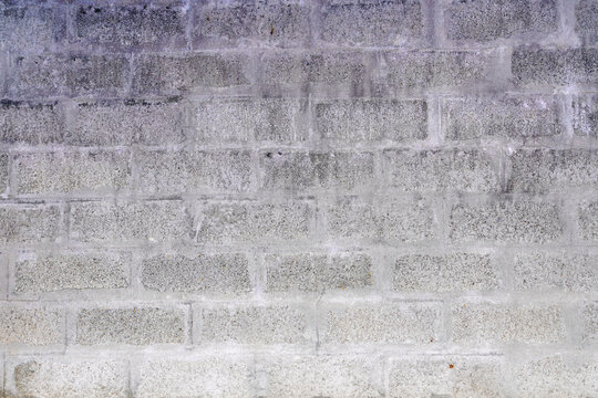 Grey Cinder Block Gray Wall Facade Building Background