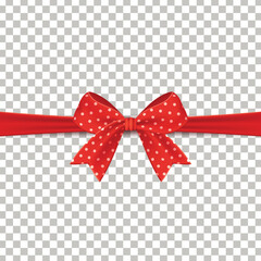 realistic red gift ribbon ornament vector