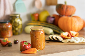 vegetables on the table