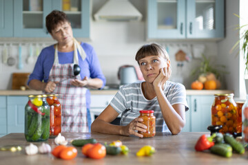 Two women in the kitchen