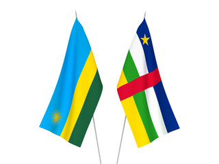 Republic of Rwanda and Central African Republic flags