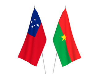 Independent State of Samoa and Burkina Faso flags