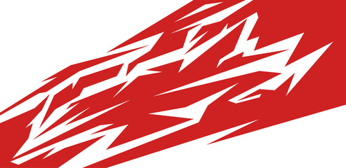 Side body graphic sticker. Abstract racing design concept. Car decal wrap design for motorcycle, boat, truck, car, boat and more.