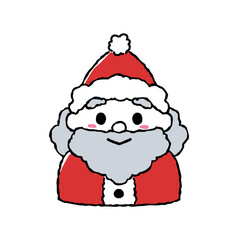 シンプルなサンタクロースのイラスト