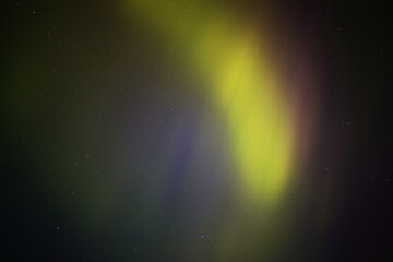 Fototapeta na wymiar Aurora boealis on night sky in northern Sweden