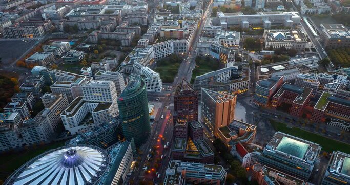 Der Potsdamer Platz  in Berlin, Deutschland.