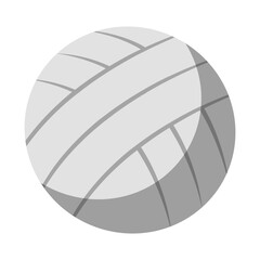 Volleyball ball vector illustration in flat color design