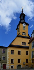 Fototapeta na wymiar Historical Building in the Old Town of Rudolstadt, Thuringia