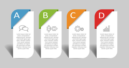 Infographic design template with place for your data. Vector illustration.