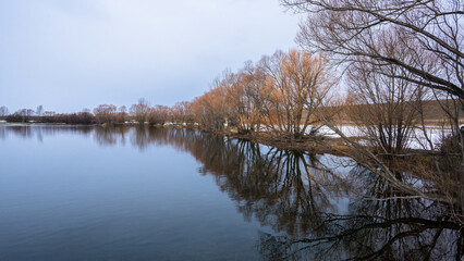 Winter reflections at Lake Poaka, Twizel, South Island.