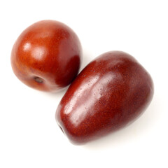 winter jujube on white background