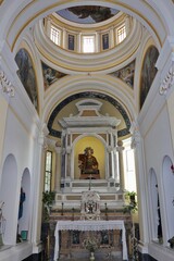 Fototapeta na wymiar Praiano - Cappella di San Luca nella Chiesa di San Luca