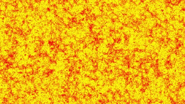 solar surface animation with granules, Endless loop.