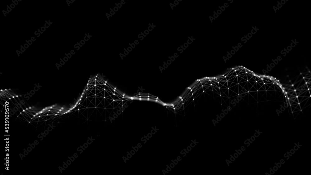 Poster Futuristic global network connection structure. Cyber security digital data flow. Science background concept. 3D rendering.	
