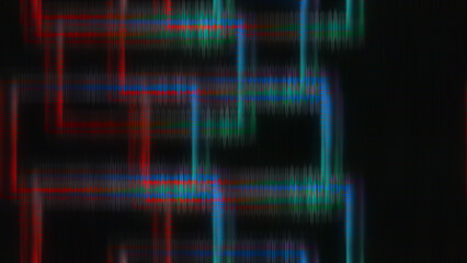 Abstract iridescent glitch art texture background image.