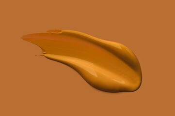 Cosmetic medium colored foundation palette concealer same color isolated background