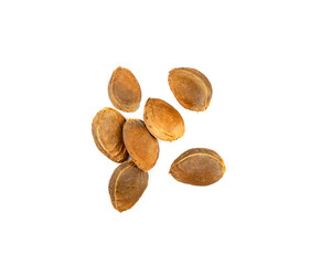 Apricot Kernels Isolated, Apricot Pits Pile, Fruit Seeds
