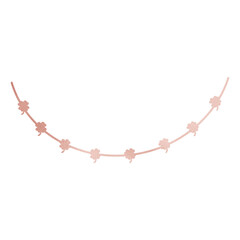 Rose Gold Metallic Clover Decoration
