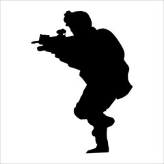 soldier with gun