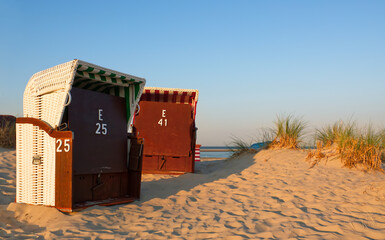 Strandk&ouml;rbe auf Borkum