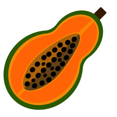 papaya illustration