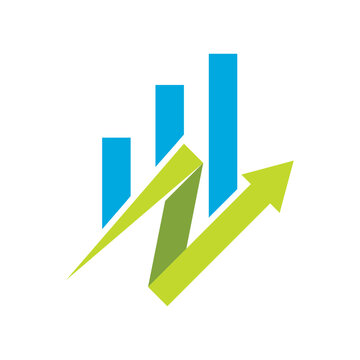 Business finance arrow  logo