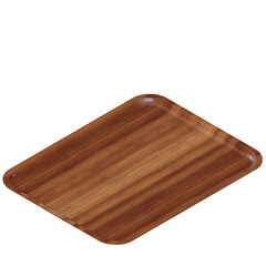 3d rendering illustration of an empty canteen tray