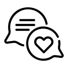 Positive Review line icon