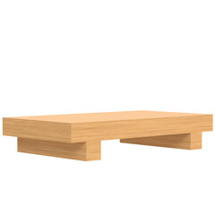 3d rendering illustration of an empty sushi tray