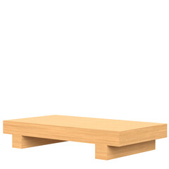 3d rendering illustration of an empty sushi tray