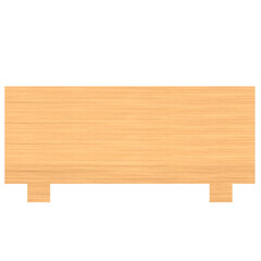 3d rendering illustration of an empty sushi tray