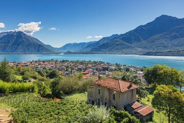 View over Domaso and the northern part of Lake Como