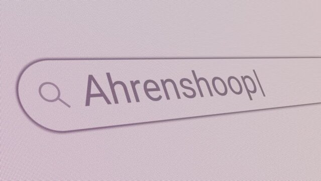 Search Bar Ahrenshoop 
Close Up Single Line Typing Text Box Layout Web Database Browser Engine Concept