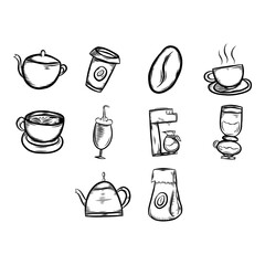 coffee icon set