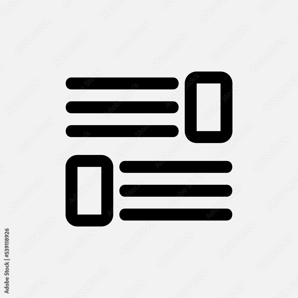 Wall mural layout icon in line style, use for website mobile app presentation
