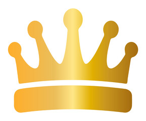 Golden crown PNG Transparent Image.
